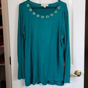 Michael Kors teal green tunic